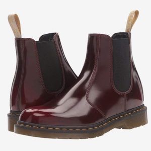 Dr. Martens Women’s 2976 Vegan Cherry Red Cambridge Chelsea Boots • Size 7